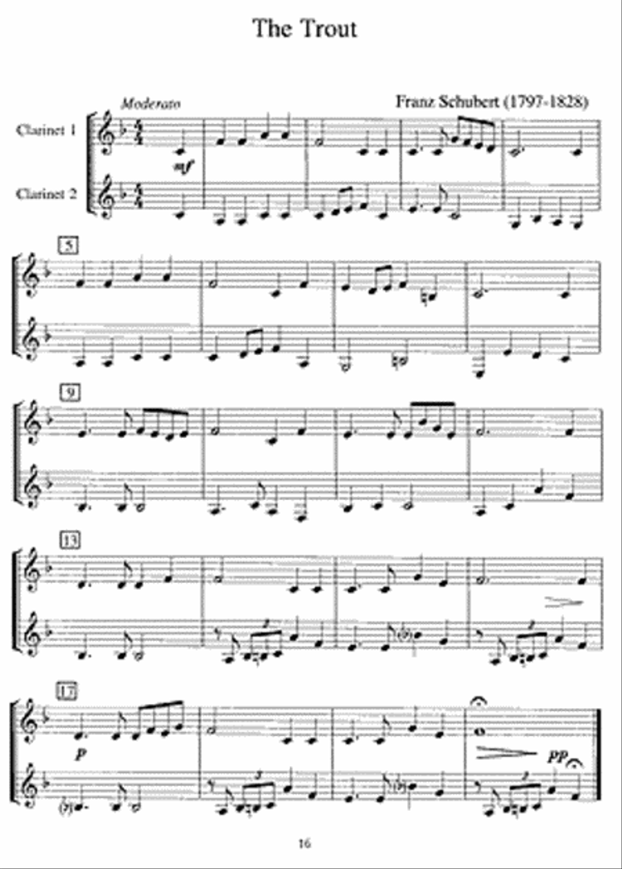 Easy Classics for Clarinet - With Piano Accompaniment Clarinet scores gallery preview page 2