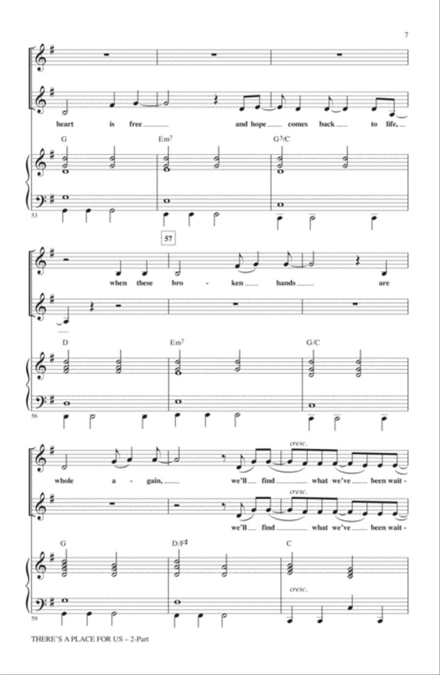 There's A Place For Us There's A Place For Us 2-Part scores gallery preview page 6