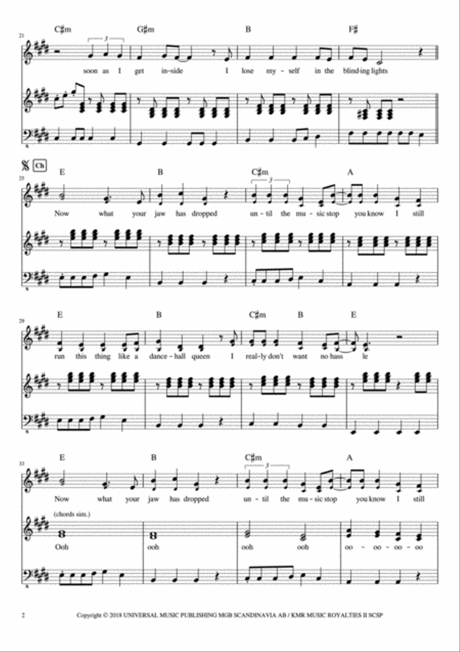 Dancehall Queen Piano, Vocal, Guitar scores gallery preview page 2