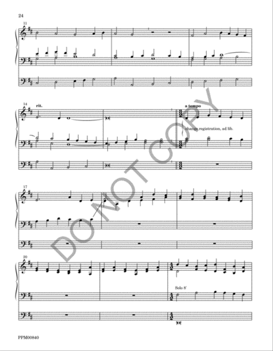 I Sing the Almighty Power of God: Organ Voluntaries on the Hymn Tunes of Ralph Vaughan Williams Volume III Organ scores gallery preview page 27