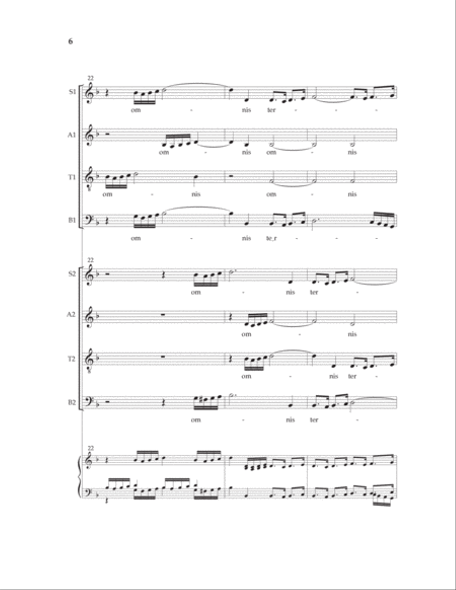 Cantate Domino SSAATTBB scores gallery preview page 5