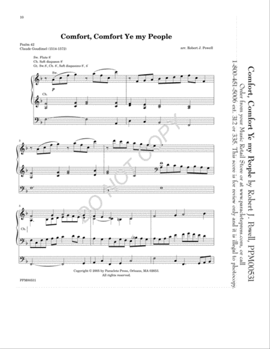Five Advent Preludes Organ scores gallery preview page 11