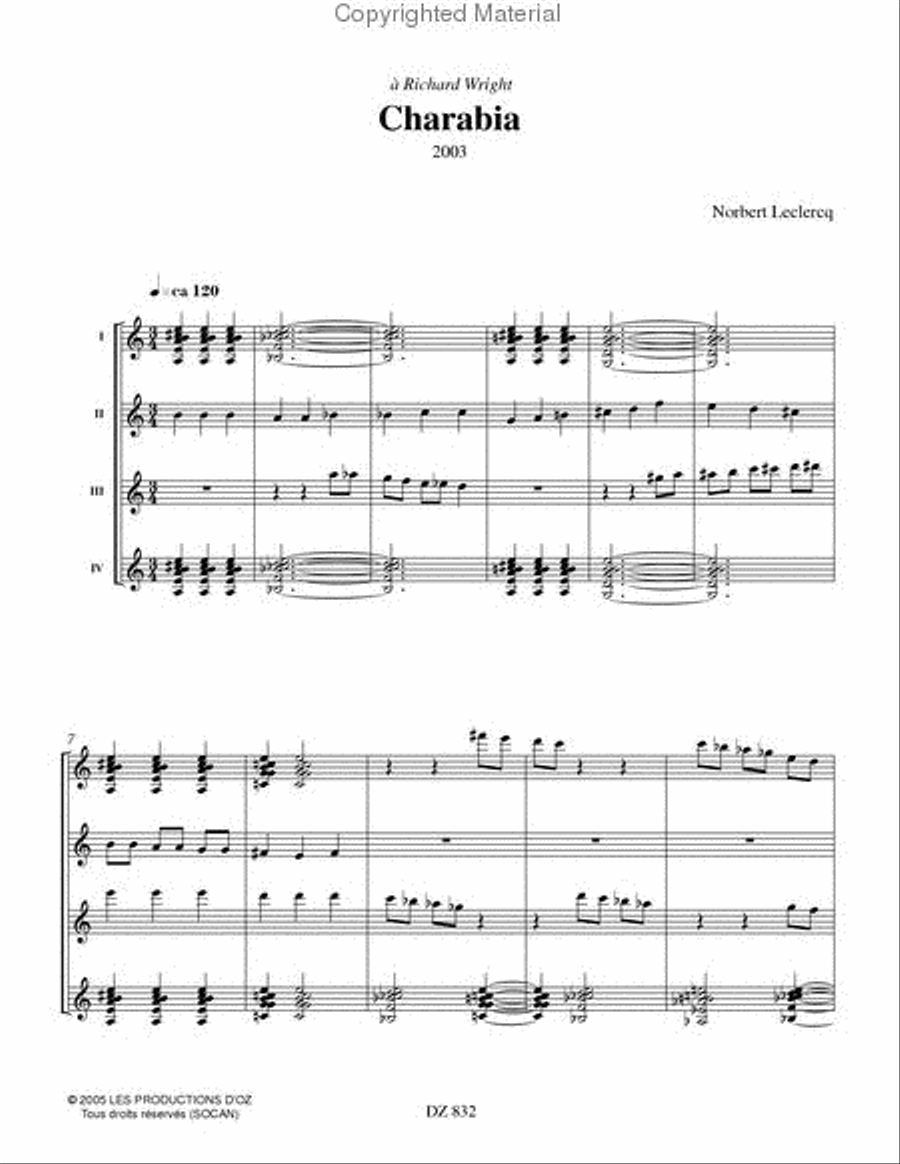 Charabia Guitar Ensemble scores gallery preview page 2