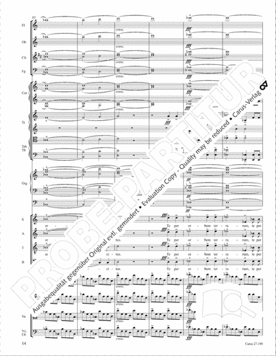 Te Deum 4-Part scores gallery preview page 21