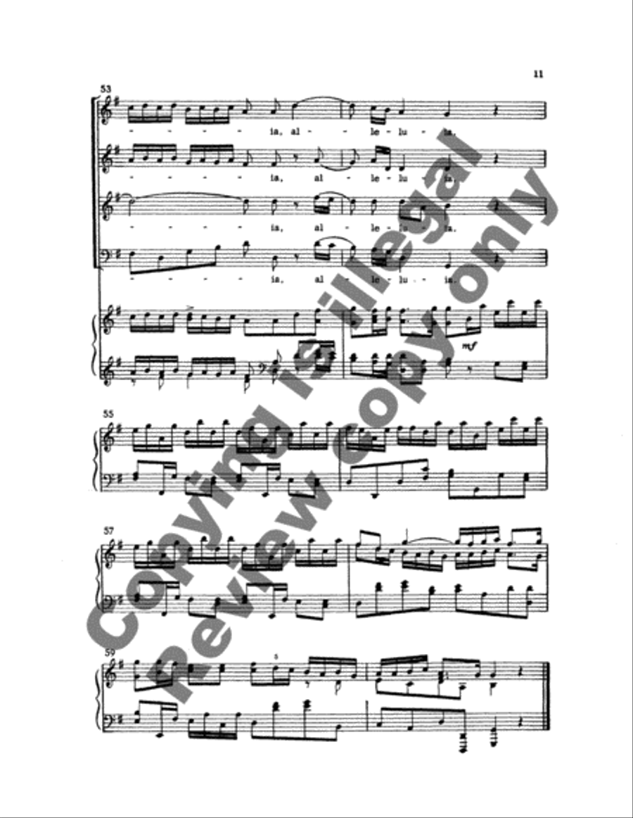 Hear The Joyful News (From Cantata no. 141) 4-Part scores gallery preview page 14