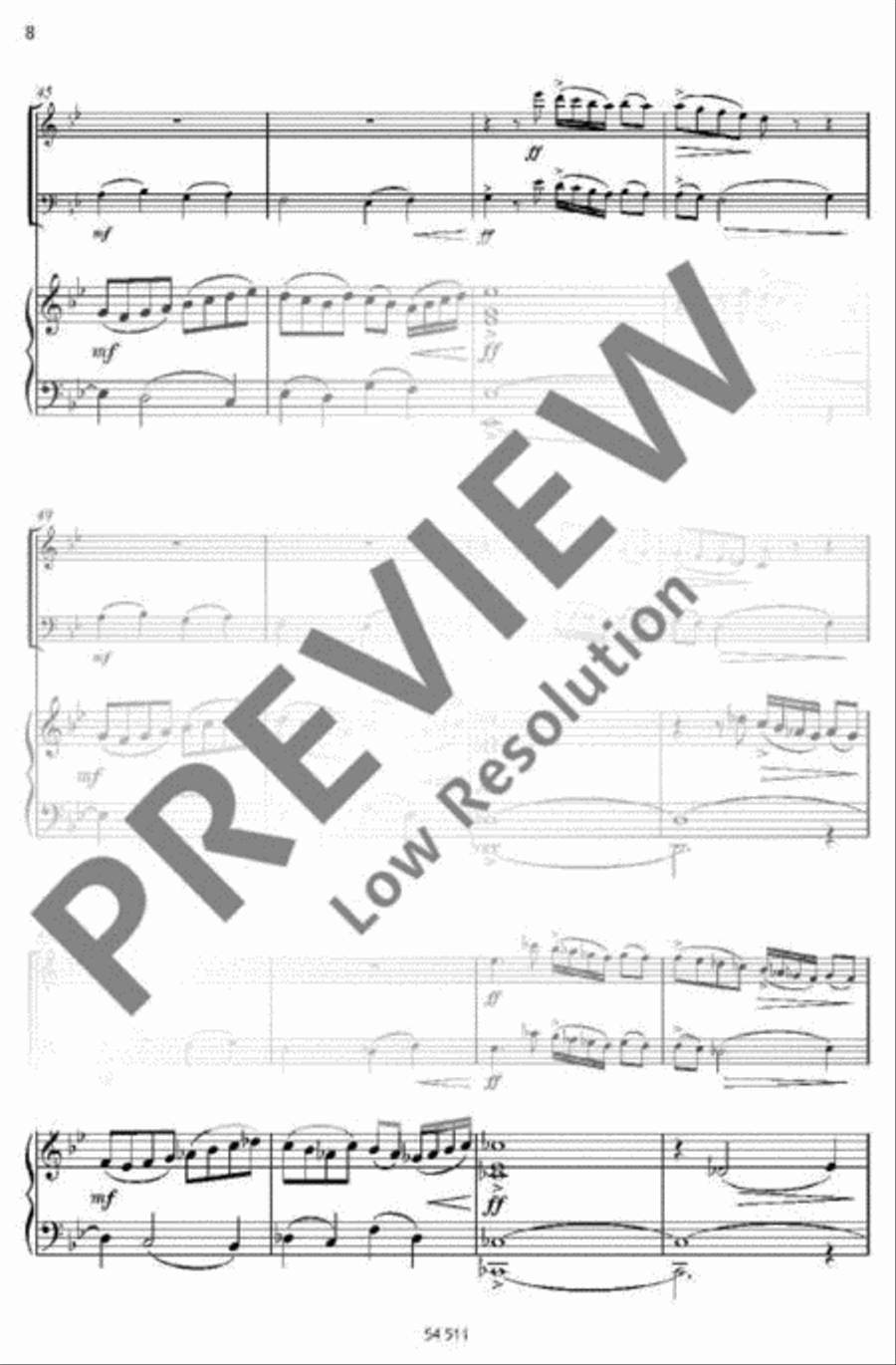 Pavane Piano Trio scores gallery preview page 8