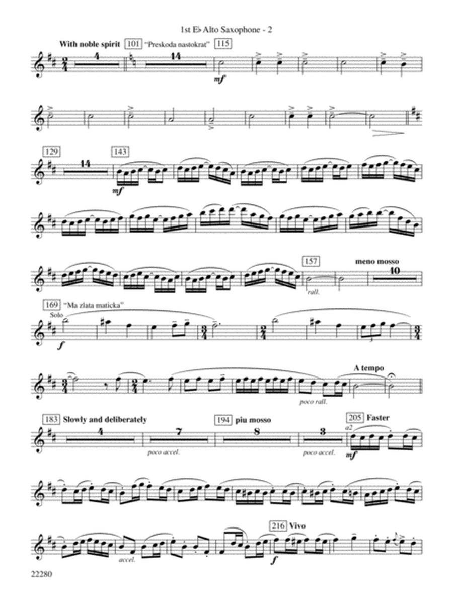 Moravian Folk Rhapsody: E-flat Alto Saxophone