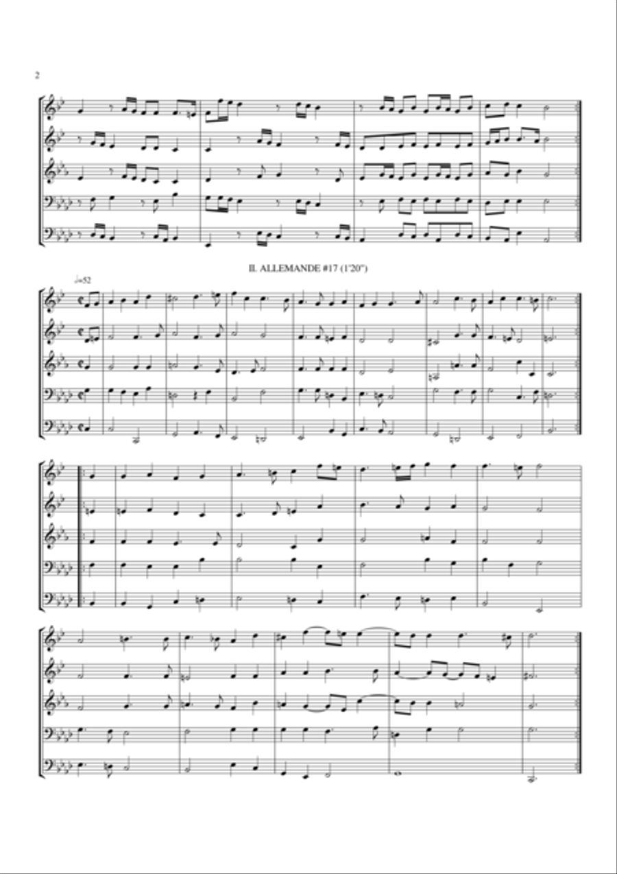 16 Brass Pieces for 5 Voices Brass Quintet scores gallery preview page 3
