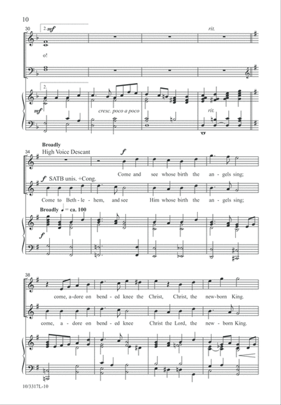 Hymns for Christmas 2 4-Part scores gallery preview page 11