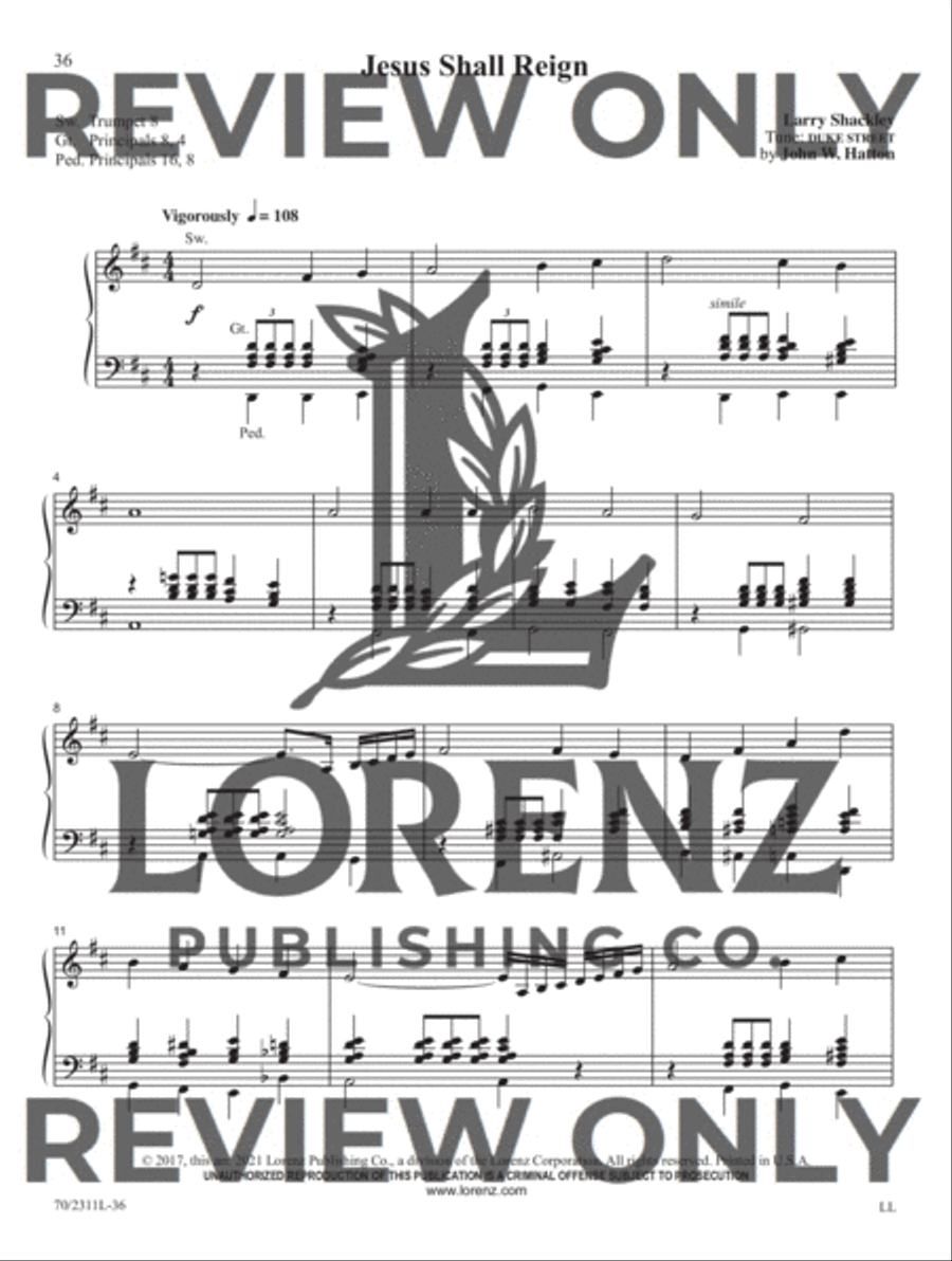 Sixty-Second Service Solutions for Organ Organ Solo scores gallery preview page 13
