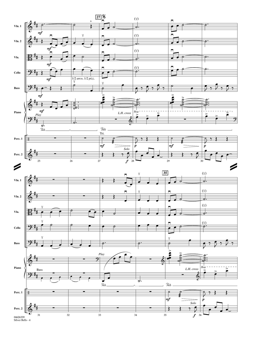 Silver Bells - Full Score String Orchestra scores gallery preview page 3