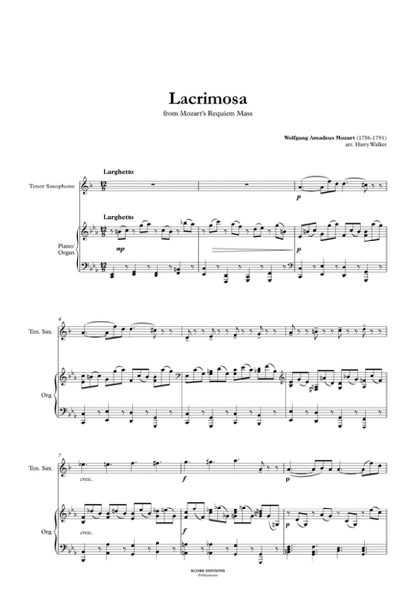 Lacrimosa - Mozart (for Tenor Saxophone and Piano/Organ) image number null