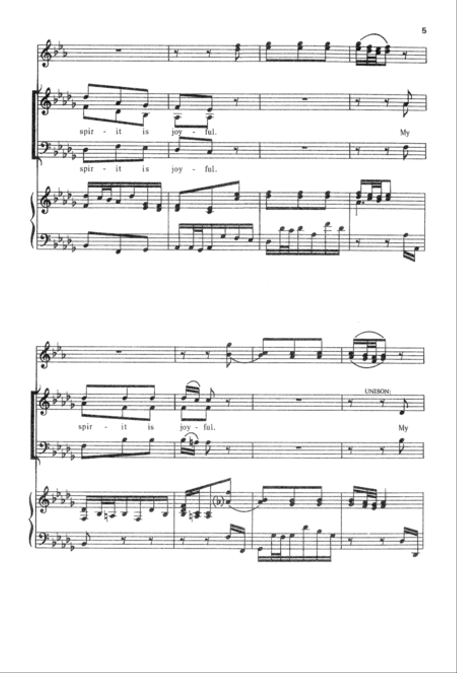 My Spirit Is Joyful 3-Part scores gallery preview page 4