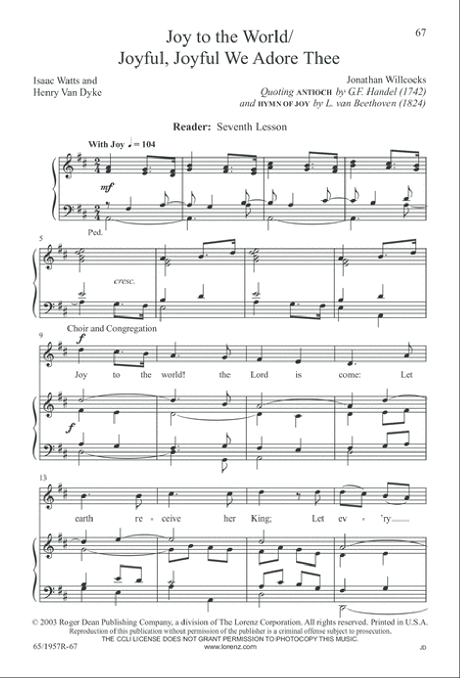 Festival of Lessons and Carols 4-Part scores gallery preview page 68