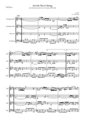 Air On The G String (J.S. Bach) for Brass Quartet