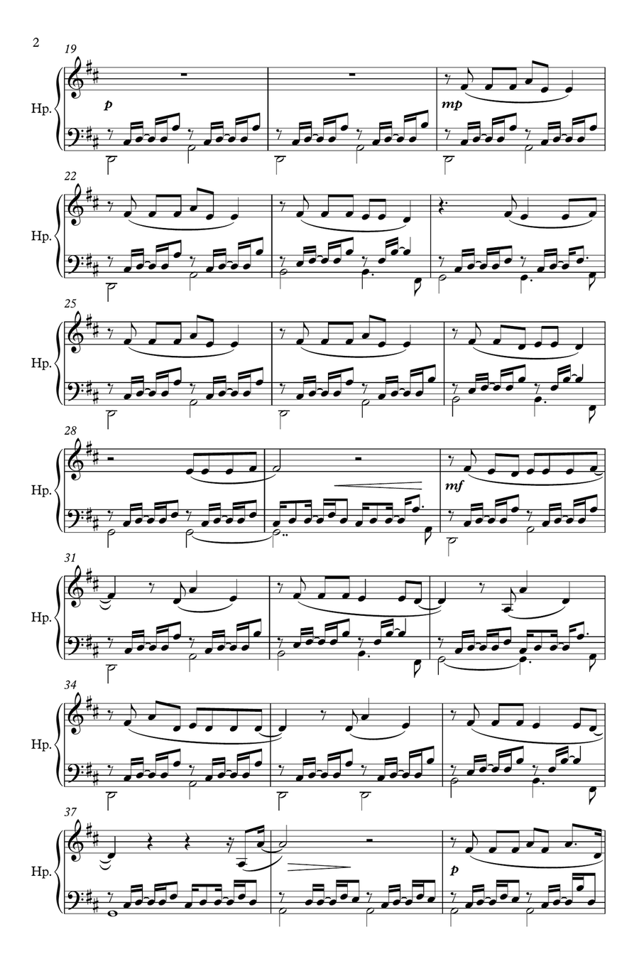 Heartbeats Harp scores gallery preview page 2