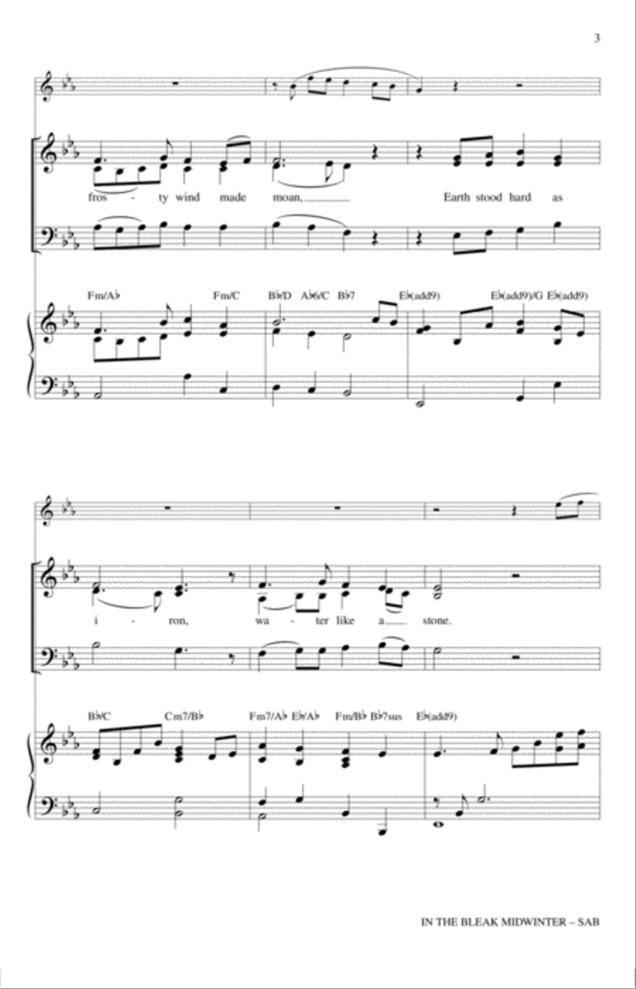 In The Bleak Midwinter 3-Part scores gallery preview page 2