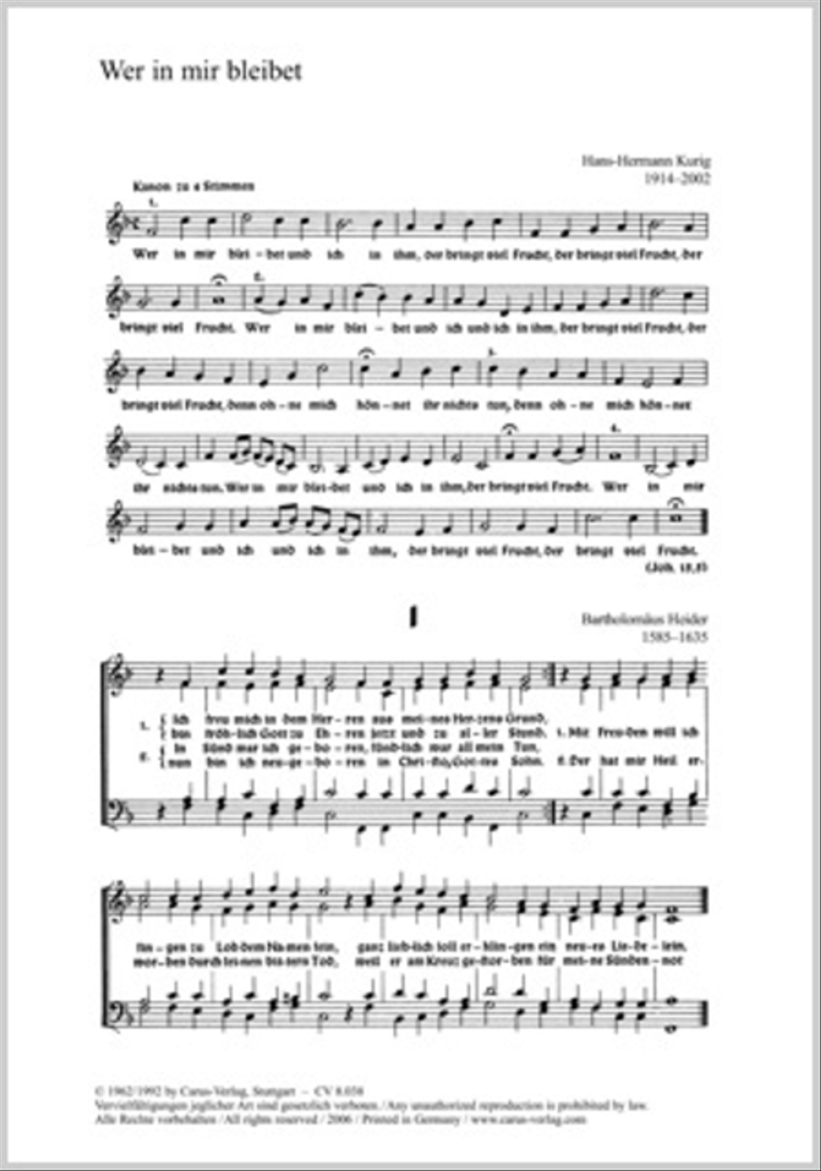 Sieben Choralsatze von Kurig, Helder, Schutz Score scores gallery preview page 1