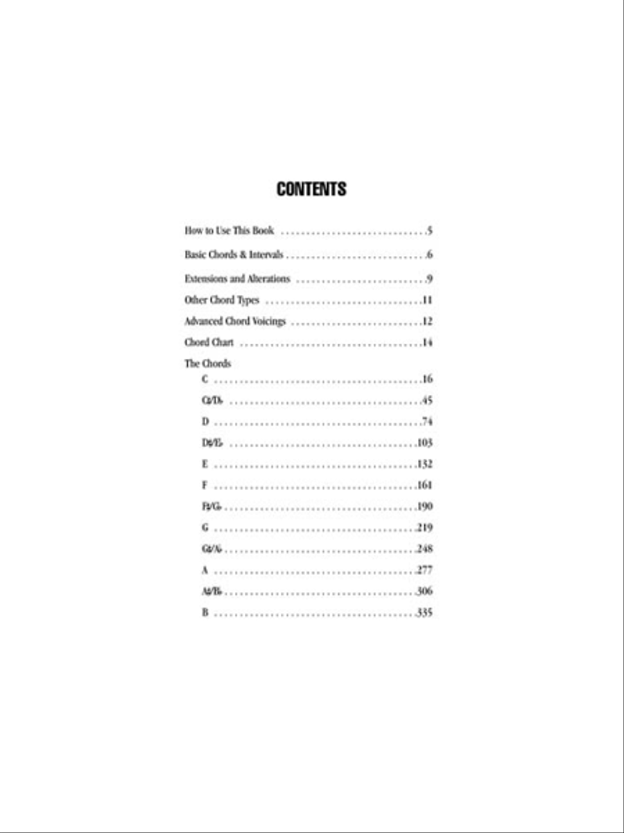 Picture Chord Encyclopedia for Keyboard