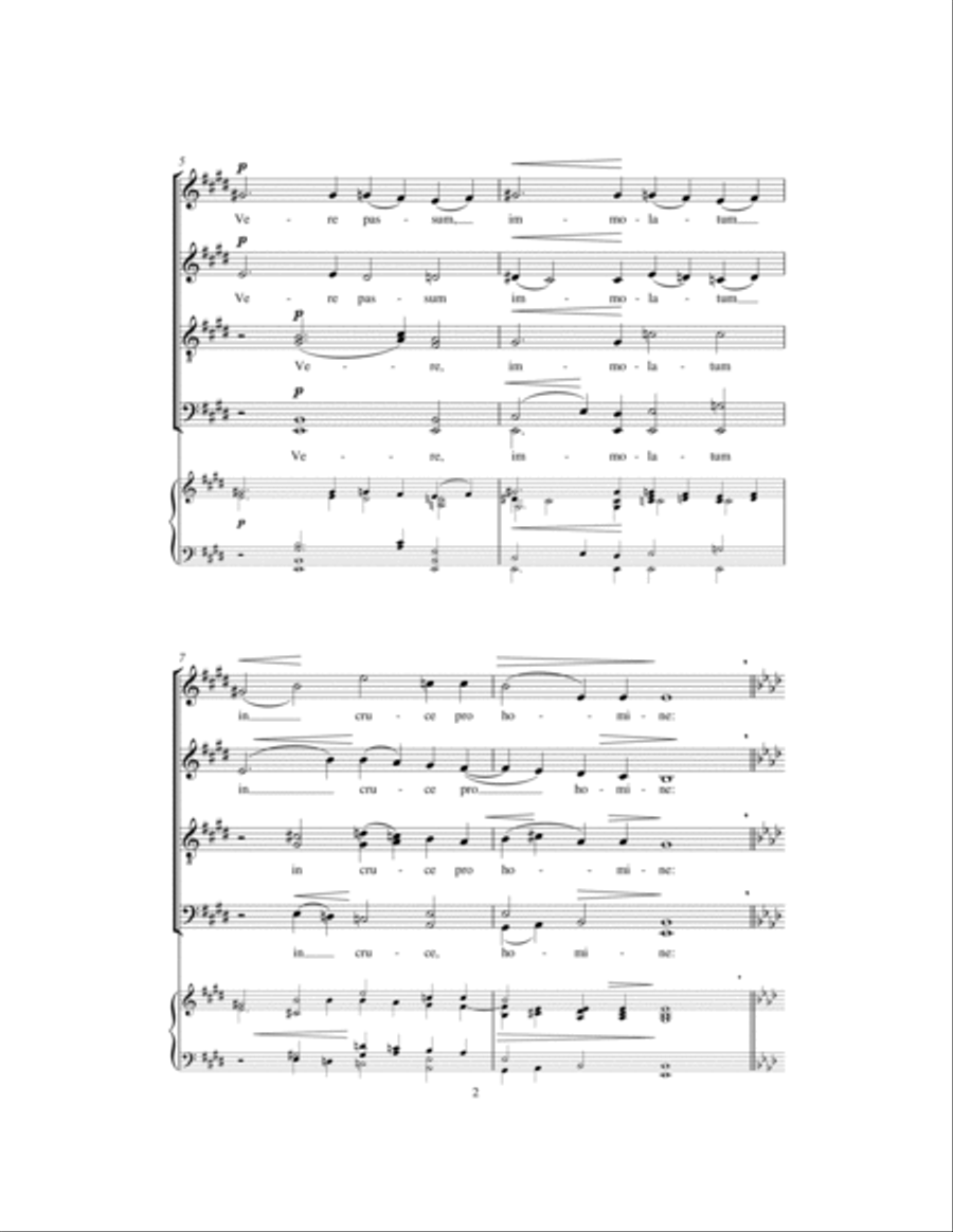 Ave Verum 4-Part scores gallery preview page 2