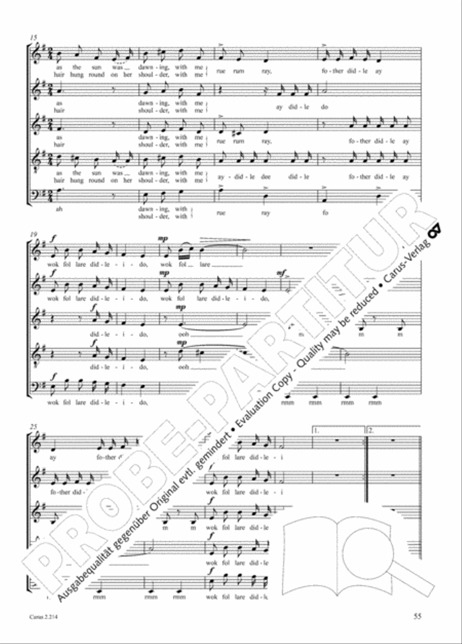 Choral Collection Folk Songs Choir scores gallery preview page 31