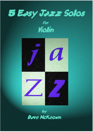 Book cover for 5 Easy Jazz Solos for Violin and Piano