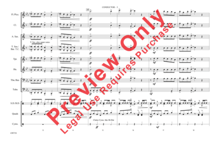 Celebration Celebration Marching Band scores gallery preview page 4