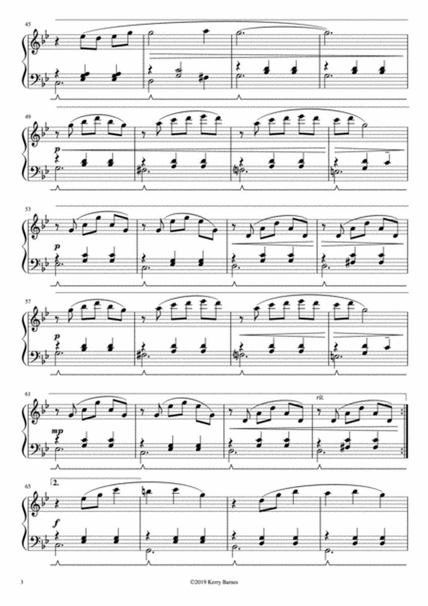 "Valse Romantica" Ideal piano recital piece at intermediate level. image number null