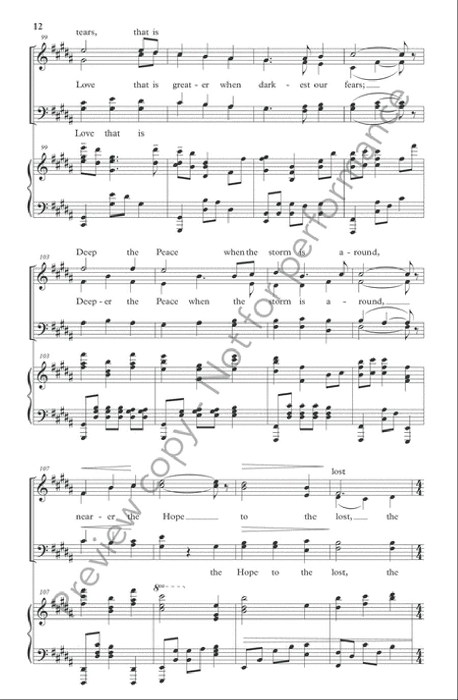 Light Beyond Shadow 4-Part scores gallery preview page 12