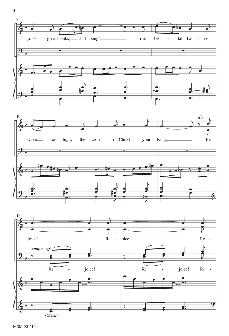 Rejoice, Ye Pure in Heart by Benjamin Harlan 4-Part - Digital Sheet Music page 2