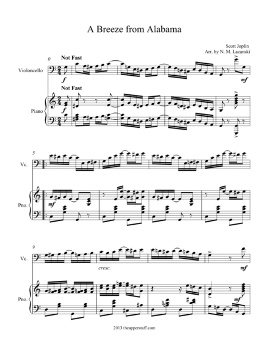 A Breeze from Alabama Piano scores gallery preview page 3
