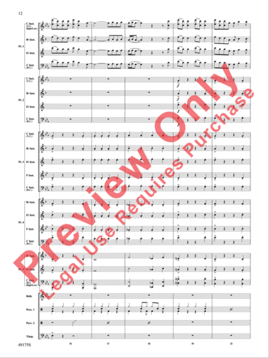 You'll Be Back Concert Band scores gallery preview page 13
