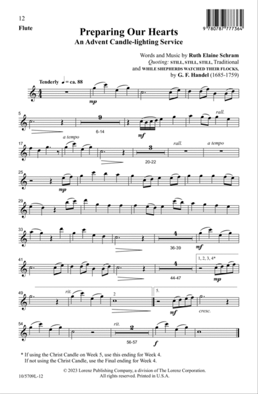 Preparing Our Hearts Preparing Our Hearts 4-Part scores gallery preview page 12