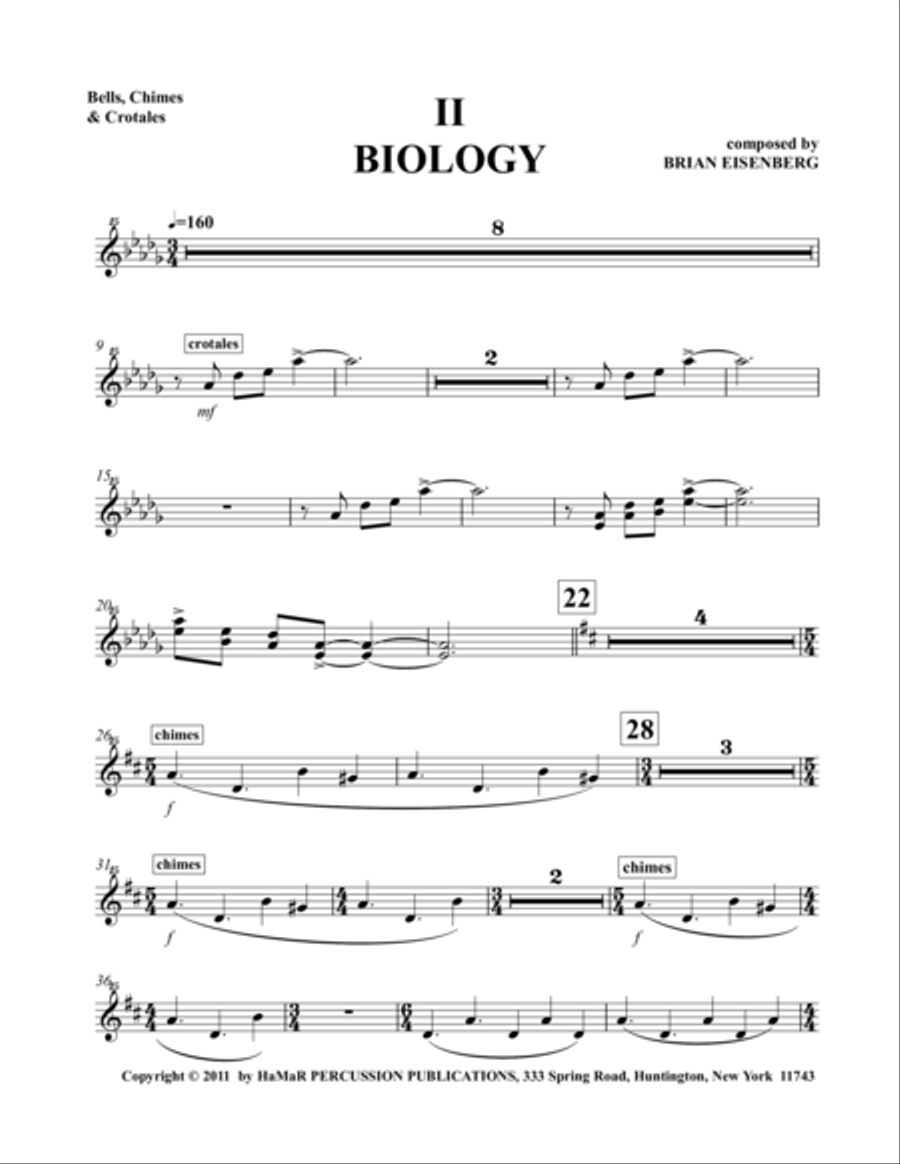 II Biology Snare Drum scores gallery preview page 1