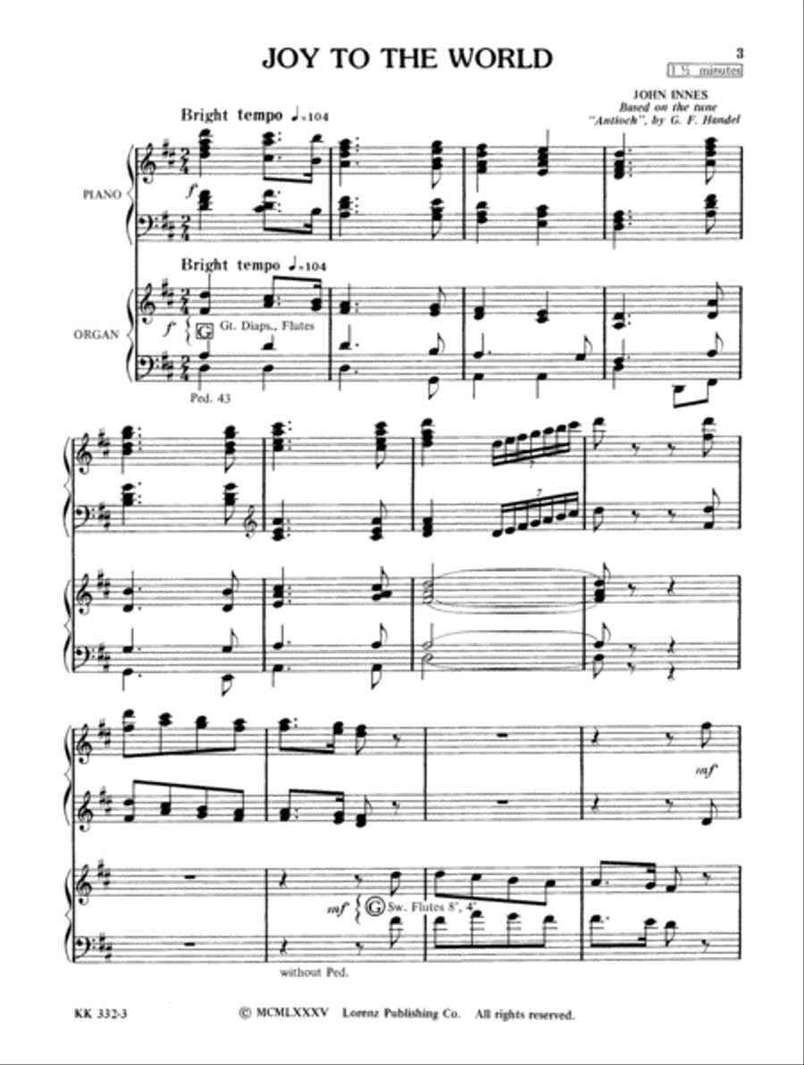 Festival Of Carols For Organ and Piano Vol 1 Organ scores gallery preview page 2