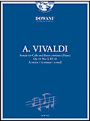 Book cover for Vivaldi: Sonata for Cello and Basso Continuo in A Minor, Op. 14, No. 3, RV 43