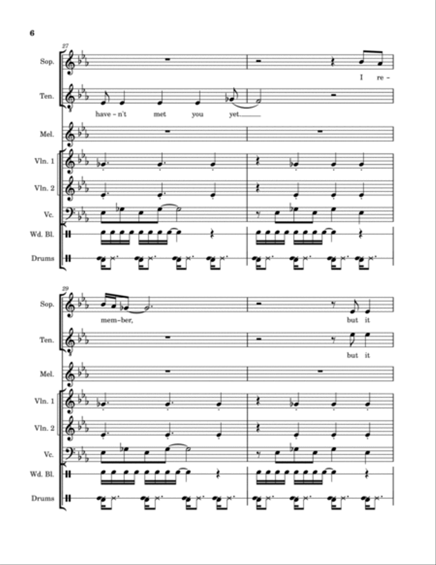 I Miss You Piano scores gallery preview page 6