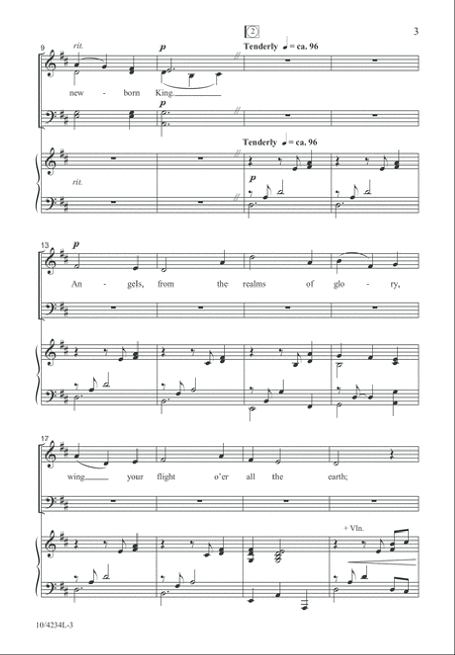 Carol of the Angels 4-Part scores gallery preview page 3