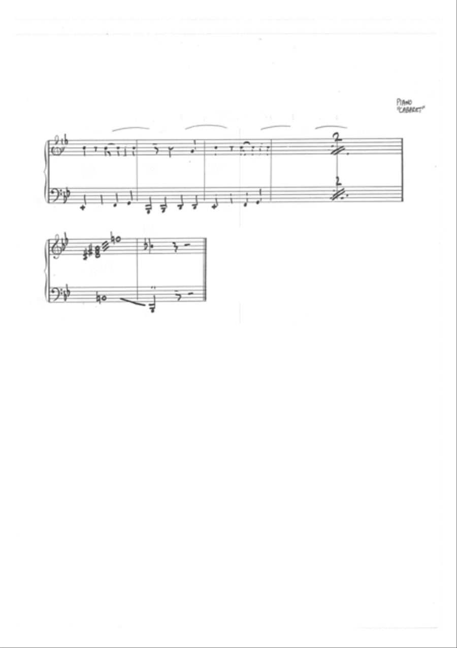 Cabaret Bass Guitar scores gallery preview page 4