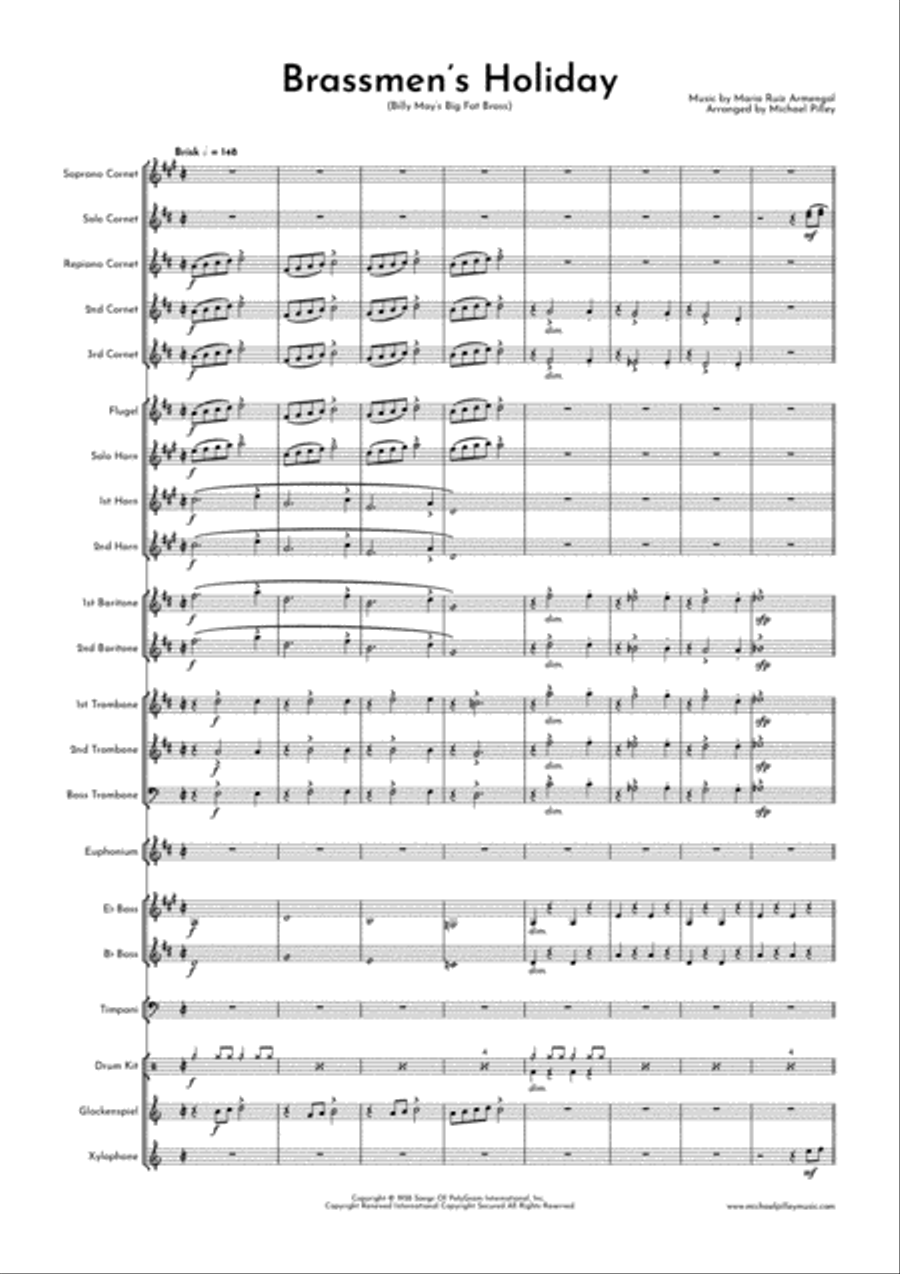 Brassmen's Holiday Brass Band scores gallery preview page 2