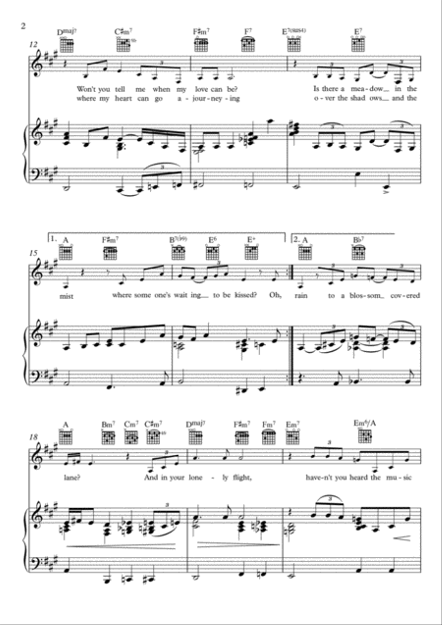Skylark Piano, Vocal, Guitar scores gallery preview page 2