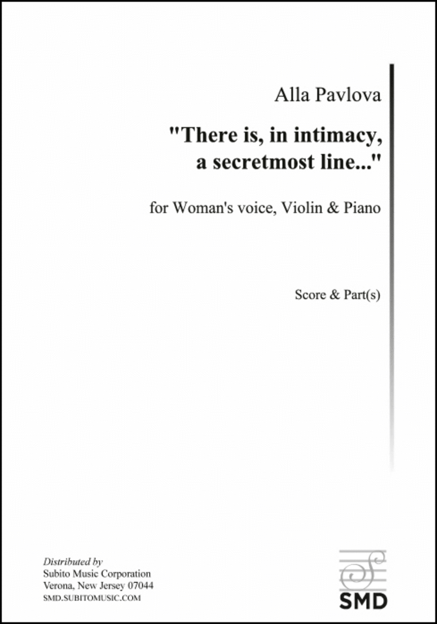 There is, in intimacy, a secretmost line...