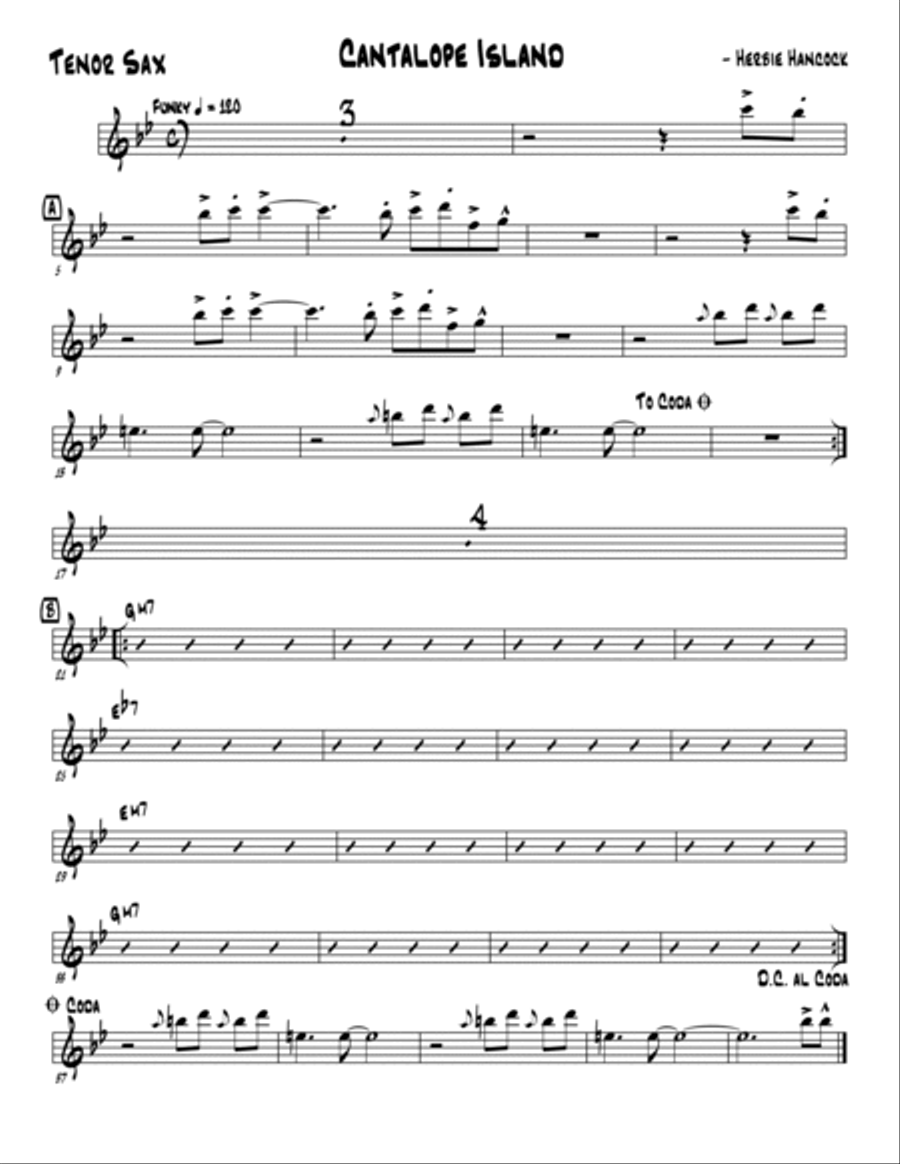 Cantaloupe Island Cantaloupe Island Jazz Ensemble scores gallery preview page 5