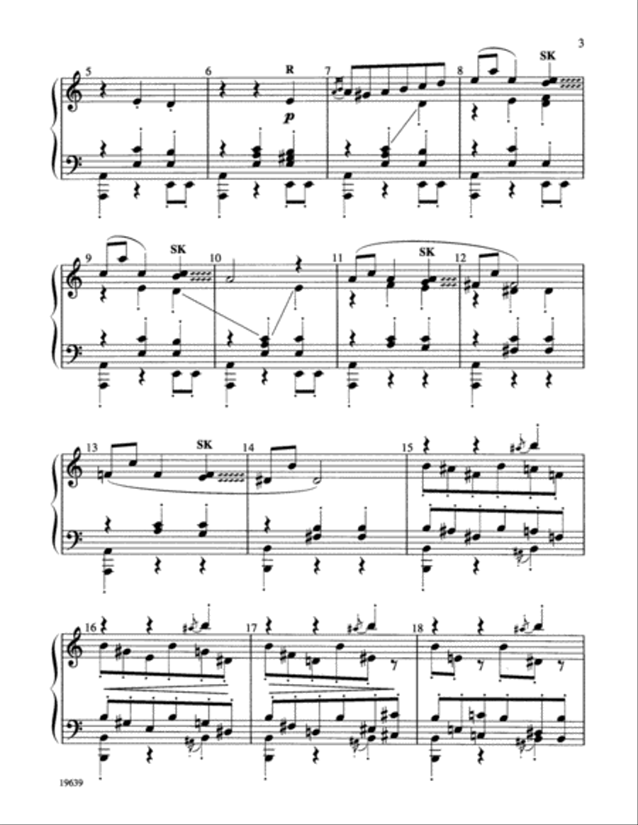 Anitra's Dance Handbell Choir scores gallery preview page 3