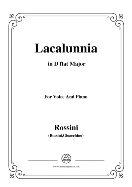 Rossini-La calunnia in D flat Major,for Voice and Piano image number null