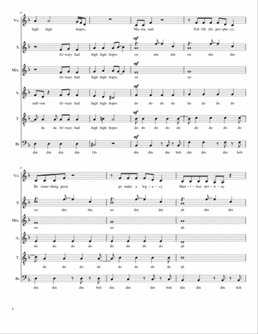 High Hopes Divisi scores gallery preview page 4