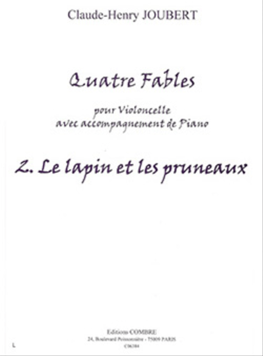 Fables (4) no. 2 Le Lapin et les pruneaux