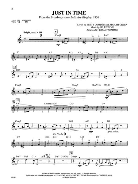 Broadway By Special Arrangement - Trumpet Part