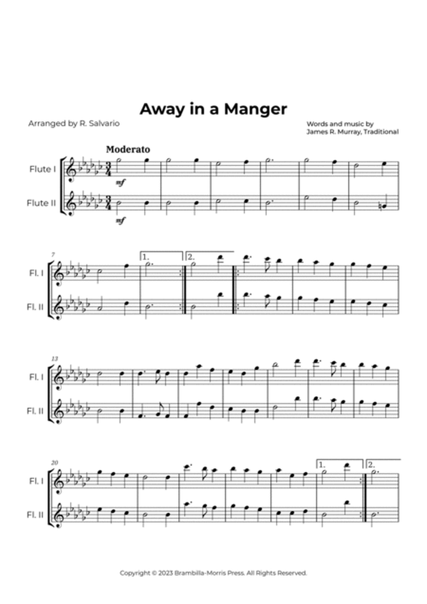 Away in a Manger (Key of G-Flat Major) image number null