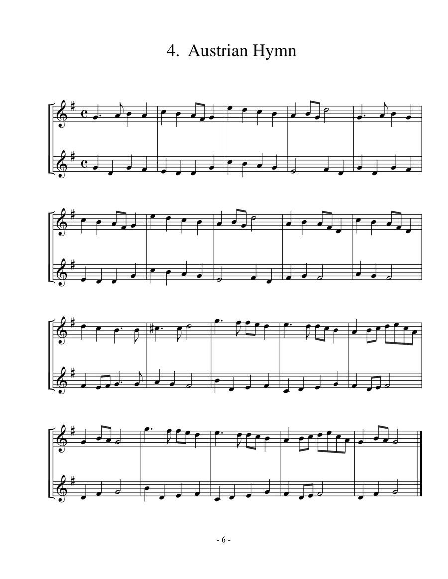 Twelve Recorder Duets Woodwind Duet scores gallery preview page 6